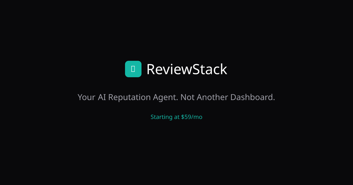 ReviewStack — AI Reputation Management